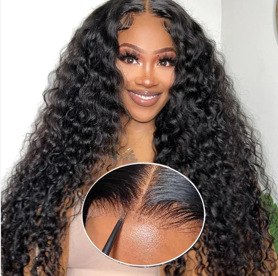 Aurasilk 13x5 French lace front wig, natural shade with transparent lace and a middle part - daily wear and office styling
