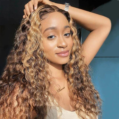 13x6 Lace Front Human Hair Wig Water Wave 150% Density Free Parting Transparent Lace Natural Looking Wigs for Women Wholesale