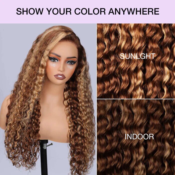 13x6 Lace Front Human Hair Wig Water Wave 150% Density Free Parting Transparent Lace Natural Looking Wigs for Women Wholesale