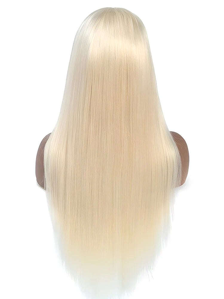 613 Blonde Human Hair Wig 4x4 Lace Closure Straight Pre Cut Lace 150% Density Blonde Human Hair Wigs for Women Wholesale