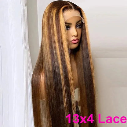 Aurasilva P4/27 18 inch lace front wig, glueless transparent Swiss lace edge - daily wear and evening styling