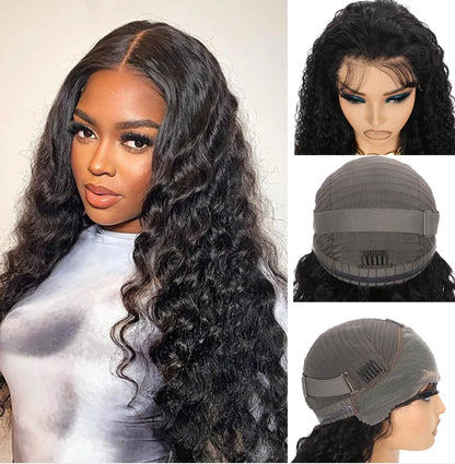 Aurasilk 13x5 French lace front wig, natural shade with transparent lace and a middle part - daily wear and office styling