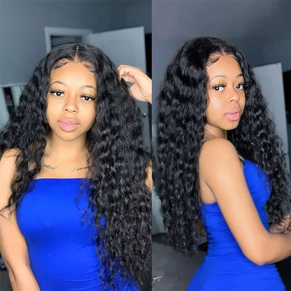 Water wave lace front wig - Vietnamese human hair at 150% density - daily wear and casual styling