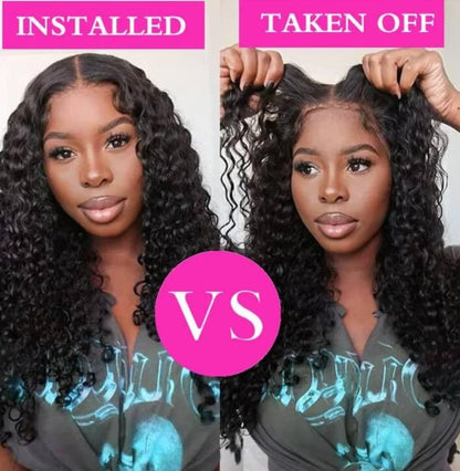 Aurasilk 13x5 French lace front wig, natural shade with transparent lace and a middle part - daily wear and office styling